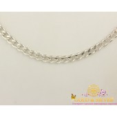 Серебряная цепь панцирь 60 сантиметров 90101115044